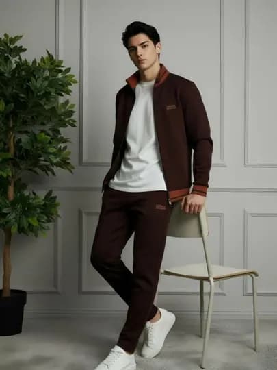 Осенний костюм-двойка, мужской, одежда — BREENDD-ZEGNA07-ТЕМНКОР-XL