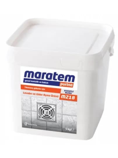 M218 Maratem Мощное средство для устранения засоров в трубах и канализации, 5 кг