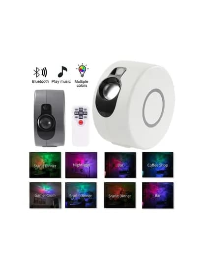 LED проектор HR-A1, 8 режимов, с Bluetooth музыкой — TCHSHP-LA8