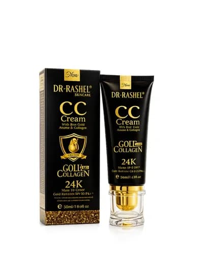 DR.RASHEL CC Cream Gold & Collagen 24K, SPF 60, крем-основа для лица, 50 мл — NEWPAR-CCKREM