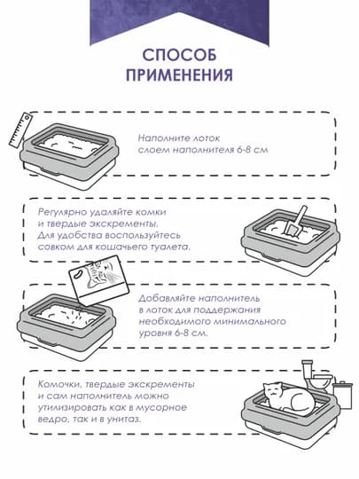 Proline Tofu Lavender 6л (2,5 кг) растительный наполнитель с ароматом лаванды