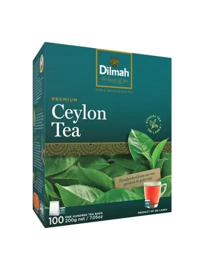 Чёрный чай Dilmah в пакетиках, 100 шт