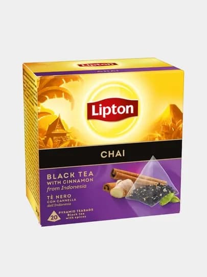 Черный чай LIPTON Chai, 20 шт