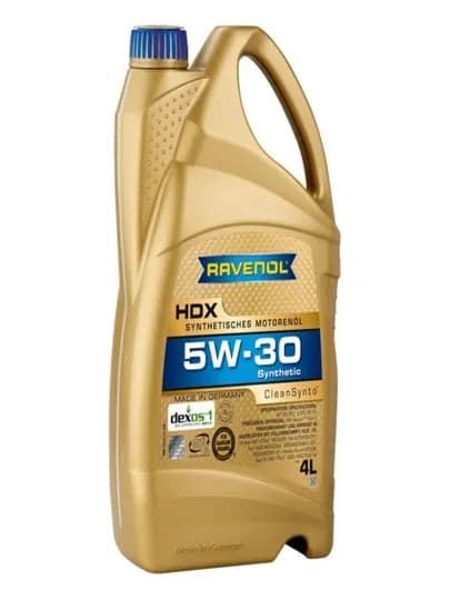 Моторное масло RAVENOL HDX 5W-30 (4 ЛИТР) dexos® 1 Gen 3