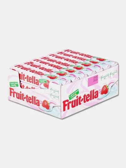 Жевательная конфета Fruit-tella Клубничный йогурт 41гр