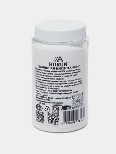 Лимонная кислота от "Horun", 400 г
