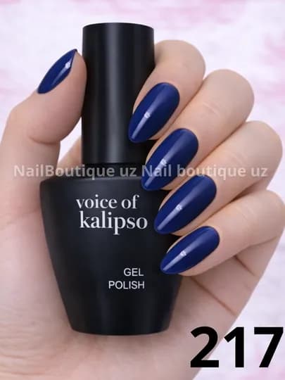 Voice of Calipso Gel Polish —профессиональный гель-лак с глубоким цветом и стойким блеском — UZNAIL-КАЛИПСО3-ЛАЗУР
