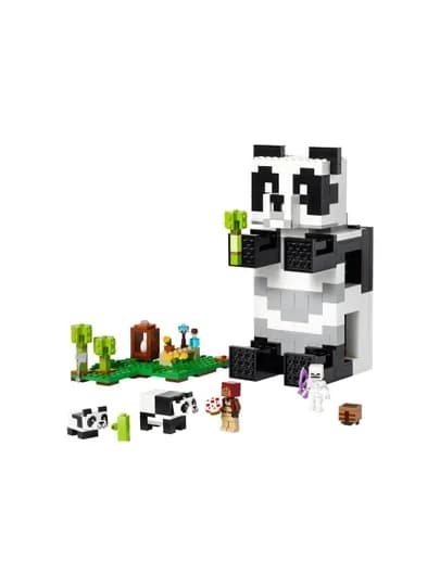 Конструктор LEGO Minecraft 21245 «Приют для панд», 553 детали
