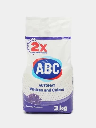 ABC стиральный порошок автомат, 3 кг, универсальный
