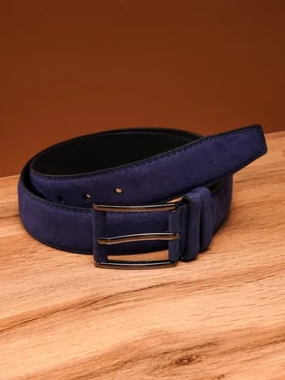 Мужской ремень LION BELT – кожа и замша, универсальный, повседневный стиль