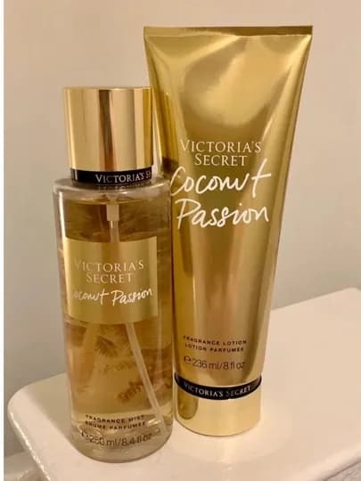 Парфюмерный набор Victoria Secret, лосьон и спрей мист для тела, 236 мл + 250 мл — ABUS-VICTORIASSECRET-ЗОЛОТ
