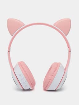 Беспроводные наушники Cat Ear, с светящимися кошачьими ушками, Bluetooth — MAG100-CAT1-КОНФЕТН