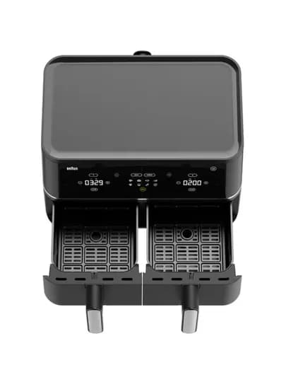 Фритюрница BRAUN TD5030IBK TwinCook 5 — двухкамерная для здоровой и быстрой готовки — BRAUNU-TD5030IBK