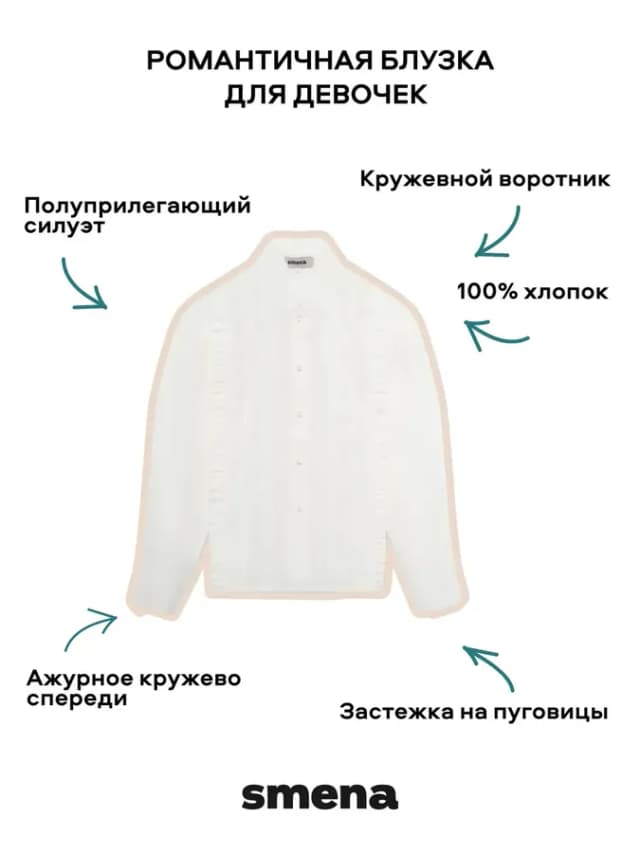 Блузка школьная