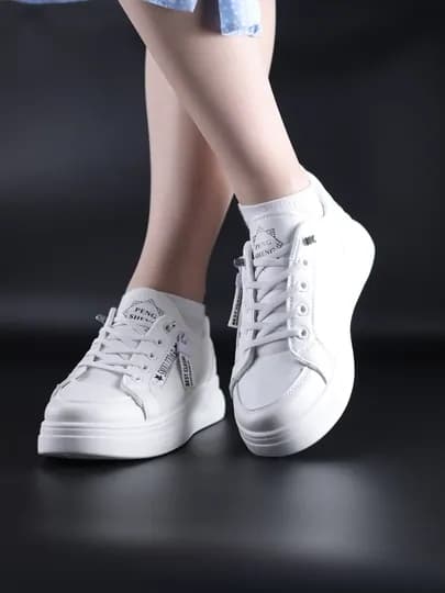Женские кроссовки Осень-Весна, размеры 36-41 — XINGFU-B510-БЕЛЫЙ-40