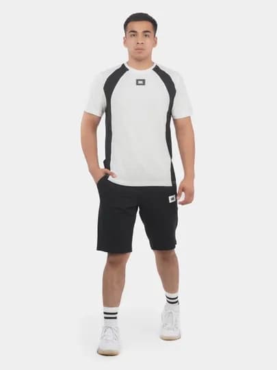 Спортивный мужской костюм Bumbacel, шорты, футболка — BBLSHOP-ФУТШОРТ-ЧЕРН-XXL
