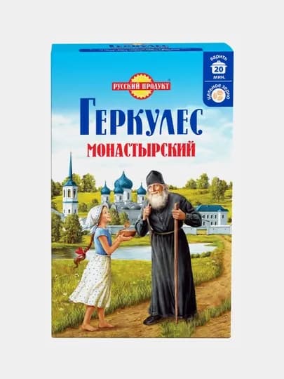 Хлопья овсяные Русский продукт, геркулес Монастырский, 500 г