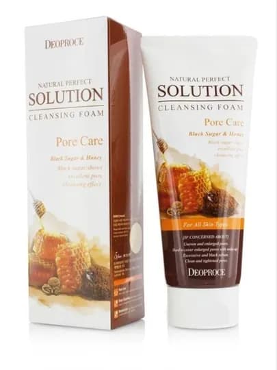 Deoproce Natural Perfect Solution Cleansing Foam — корейская пенка-скраб для умывания — 332211-PENKADEOPROCEYUZUCHUN-МЕДН