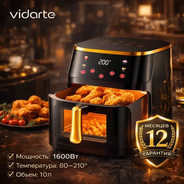 Фритюрница-аэрогриль Dreame Vidarte AF02Z 10L