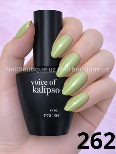 Voice of Calipso Gel Polish профессиональный гель-лак с глубоким цветом и стойким блеском — UZNAIL-КАЛИПСО4-ОЛИВК