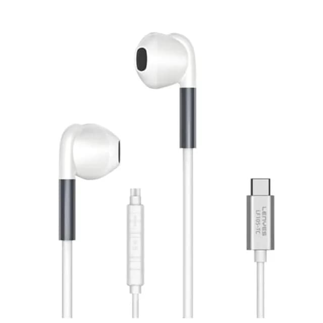 Lenyes LF105 Type-C quloqchinlari White