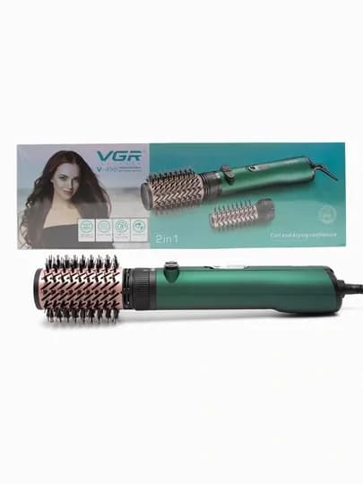 Профессиональная фен-щётка, вращающийся на 360 градусов, VGR V498 с керамическим покрытием