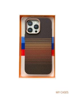 Чехол Carbon для iPhone 13–17 Pro,Pro Max, с Magsafe, ультратонкий, легкий — OPTOMAK-PITAKA02-КОРИЧН-16