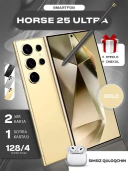 Смартфон M-Horse 25 ultra 8/128 ГБ, 5000 мАч, с ручкой, стиль Samsung S25 ultra, android
