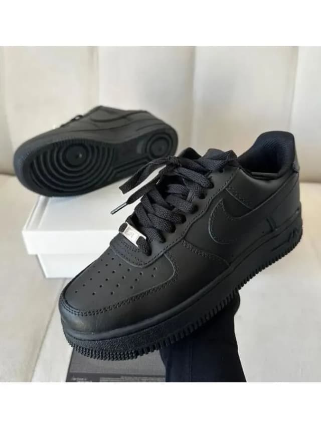 Кроссовки Air Force 1 форсы черный