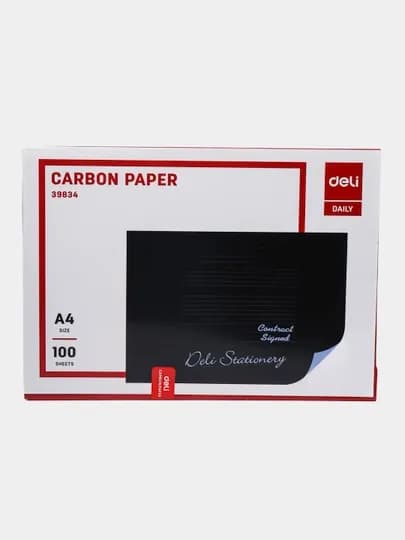 Копирка Deli E39834, А4, синяя, 100 л — ДЕЛИ-P109786-СИНИЙ