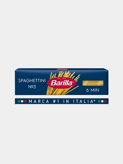 Макаронные изделия Barilla Spaghettini n.3 из твёрдых сортов пшеницы, 450 г