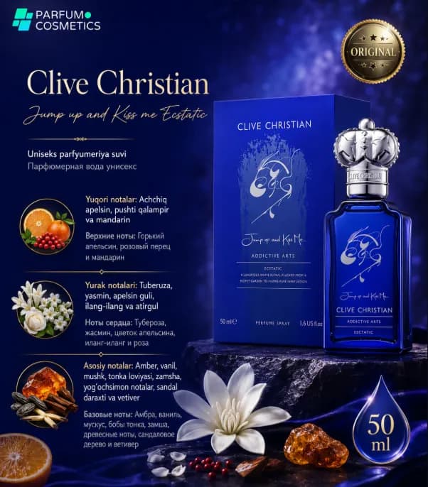 Мужской парфюм Clive Christian Jump Up and Kiss Me Ecstatic, 50 мл