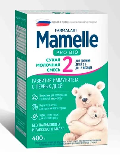 Сухая молочная смесь Mamelle "Pro bio 2" 400г