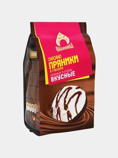 Пряники глазированные "Славянка", 350 гр