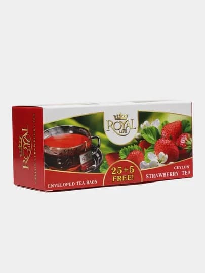 Чай Royal Life Strawberry Tea, 30 пакетиков
