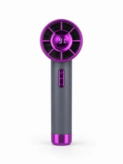 Универсальный мини-вентилятор - портативная модель с USB для рук и стола — HTOYS-MINIVINTILATR-ПУРПУР