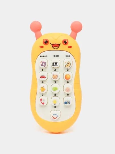 Развивающий игрушечный телефон , для детей — VEC-TELE-ЖЕЛТ