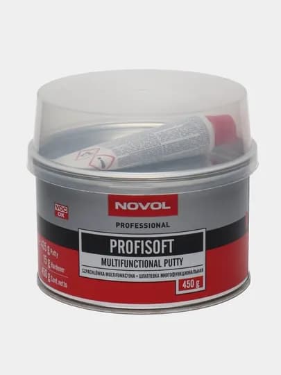 Novol Шпатлевка 450 г + 15 г Profisoft многофункциональная, отвердитель Betox-50 pc