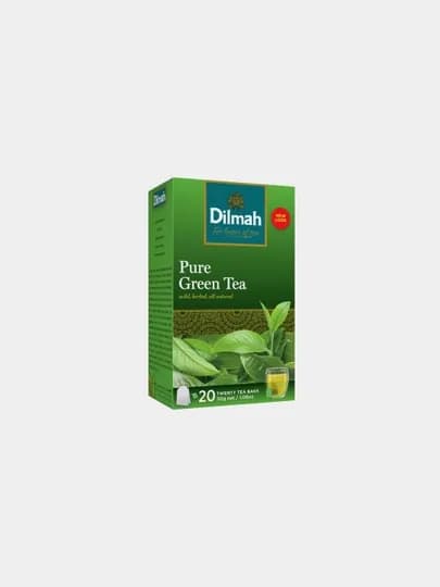 Чай зеленый Dilmah Pure Green Tea, 20 пакетиков, 30 г