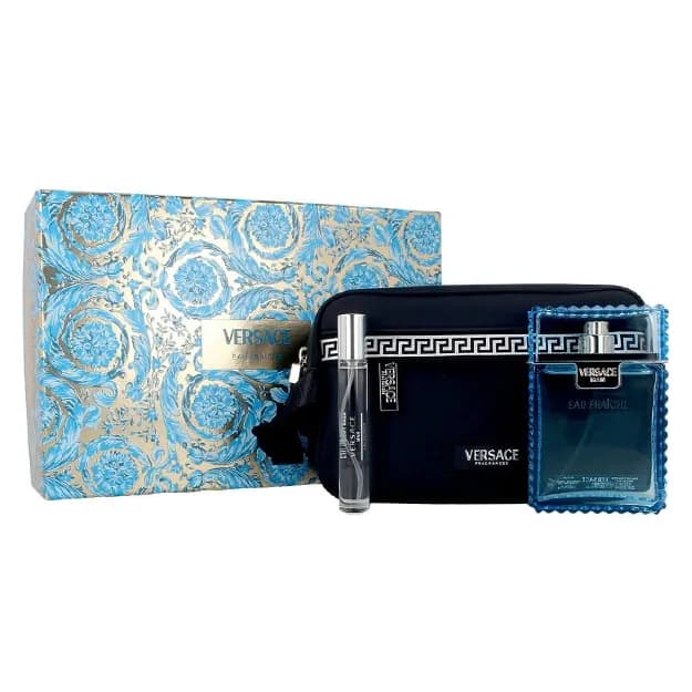 Versace Eau Fraiche (M) SET EDT 100 ml + EDT Mini 10 ml + Black Trousse