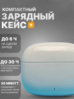 Беспроводные наушники с сенсором и гибридным шумоподавлением (ANC & ENC) — AUDIOMA-AMS31-БЕЛЫЙ