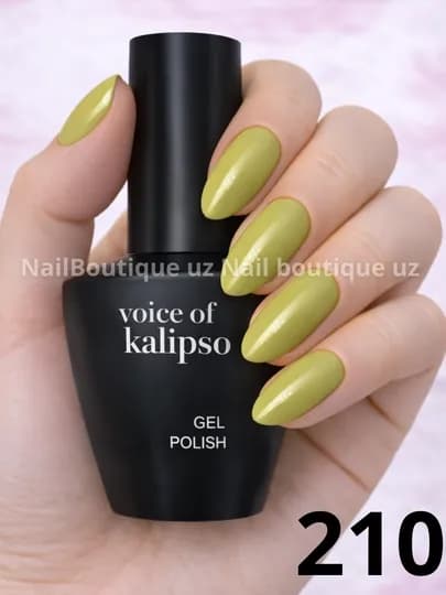 Voice of Calipso Gel Polish —профессиональный гель-лак с глубоким цветом и стойким блеском — UZNAIL-КАЛИПСО3-САЛАТ