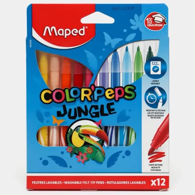 Maped (Color’Peps Jungle) flomasteri 12 rang