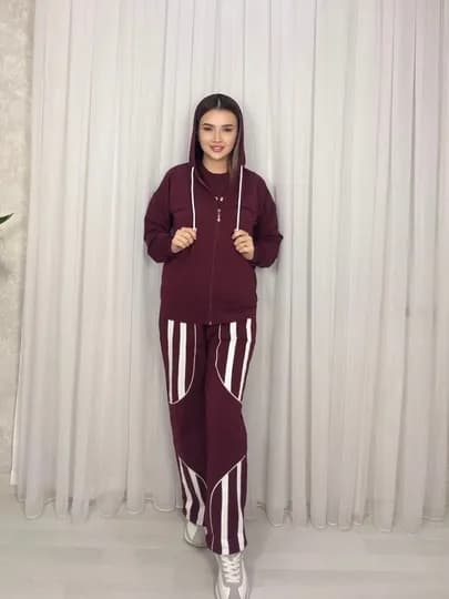 Женскмй спортивный костюм, стандартная, комплект 44-48 — NURSHOE-ADIDAS-БОРДОВ-Freesize