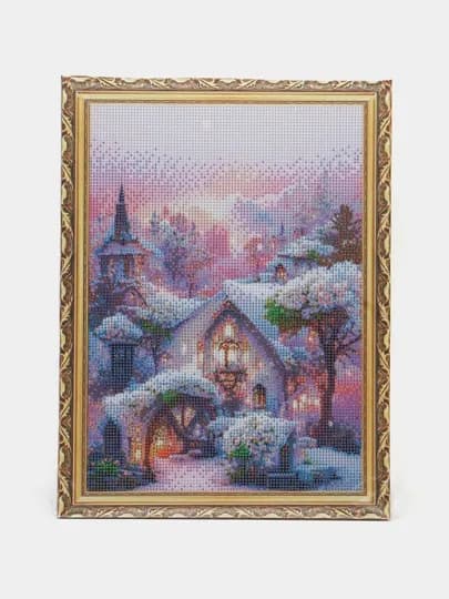 Алмазная мозаика на тему «Зима», 30 * 40 см, GB89067