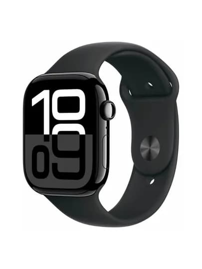 Умные часы Appl Watch Series 10, 46 мм, Jet Black Aluminum Case, Sport Band