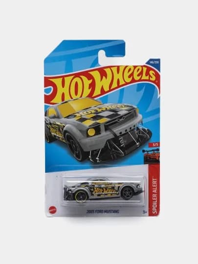 Игрушечная машинка базовой коллекции Hot Wheels — ДЕТИМАГ-HWT002-СЕРМЕТ
