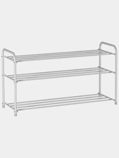 Подставка для обуви, этажерка с 3 полками, узкая, металлическая, ЗМИ Альфа 33