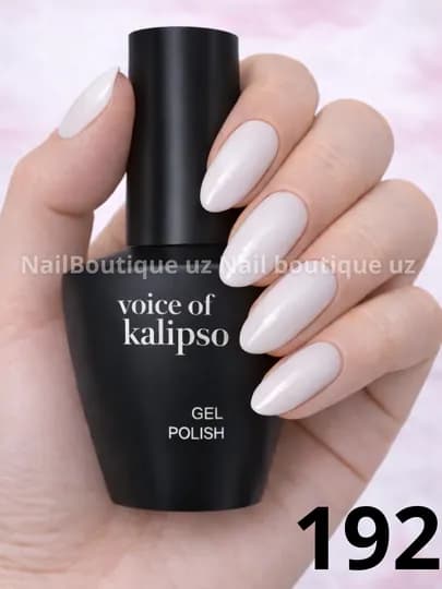 Voice of Calipso Gel Polish —профессиональный гель-лак с глубоким цветом и стойким блеском — UZNAIL-КАЛИПСО3-БЕЛЫЙ