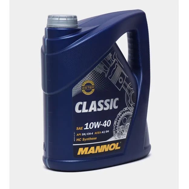 Полусинтетическое моторное масло Mannol Classic 10W-40, 4 л